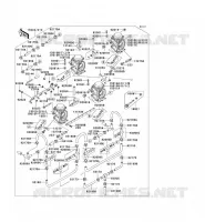 CARBURETOR voor Kawasaki ZZR1100 1996