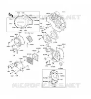 ENGINE COVERS voor Kawasaki ZZR1100 1996