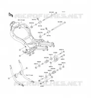 FRAME PARTS (COUVERTURE) voor Kawasaki ZZR1100 1996