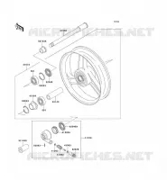 FRONT HUB voor Kawasaki ZZR1100 1996