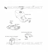 LABELS voor Kawasaki ZZR1100 1996