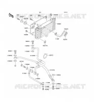 OIL RADIATOR voor Kawasaki ZZR1100 1996