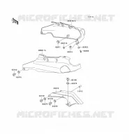 SIDE COVERS   CHAIN COVER voor Kawasaki ZZR1100 1996