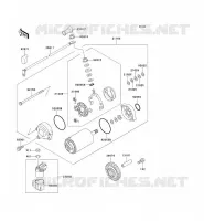 STARTER MOTOR voor Kawasaki ZZR1100 1996