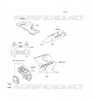 STICKER(RED) voor Kawasaki ZZR1100 1996