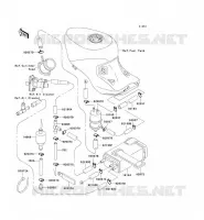 FUEL EVAPORATION SYSTEM voor Kawasaki ZZR1100 1997