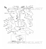 LOWER COWLING voor Kawasaki ZZR1100 1997