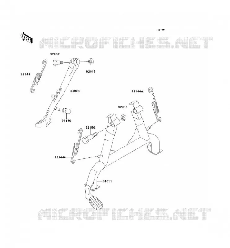 STAND Kawasaki MOTOS 1100 1995 GPZ1100  ZX1100-E1