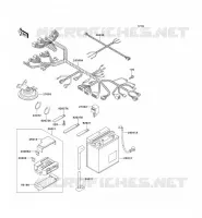 CHASSIS ELECTRICAL EQUIPMENT voor Kawasaki GPZ1100 1998