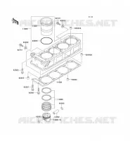 CYLINDER   PISTON  voor Kawasaki GPZ1100 1998
