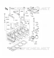CYLINDER HEAD voor Kawasaki GPZ1100 1998
