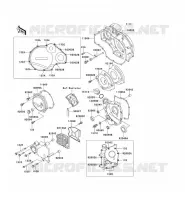 ENGINE COVERS voor Kawasaki GPZ1100 1998