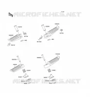 FOOTREST voor Kawasaki GPZ1100 1998
