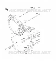 FRAME PARTS (COUVERTURE) voor Kawasaki GPZ1100 1998
