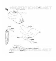 LABELS voor Kawasaki GPZ1100 1998