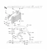 OIL RADIATOR voor Kawasaki GPZ1100 1998