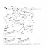 SIDE COVERS   CHAIN COVER voor Kawasaki GPZ1100 1998
