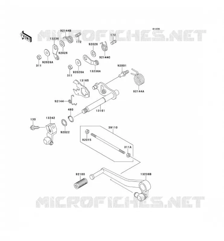 SHIFT Kawasaki MOTOS 1100 1996 GPZ1100 ABS  ZX1100-F1