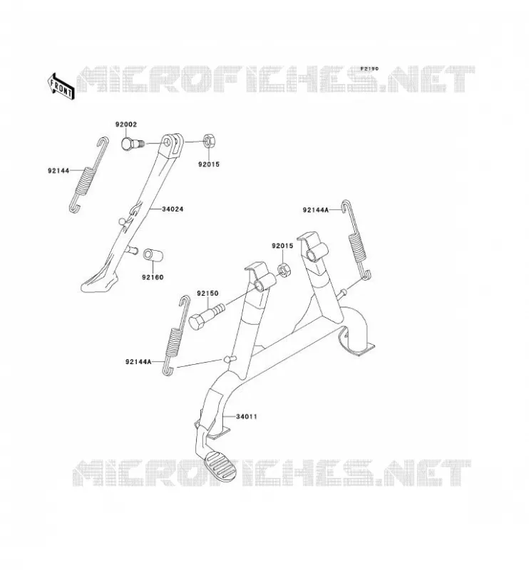 STAND Kawasaki MOTOS 1100 1996 GPZ1100 ABS  ZX1100-F1