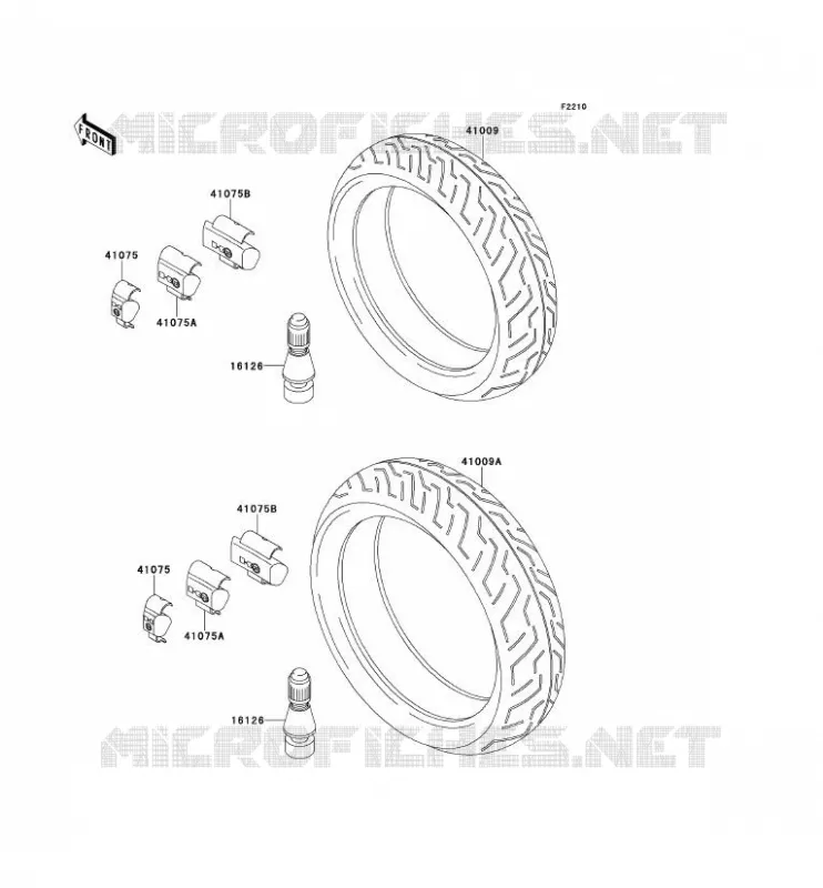 TIRES Kawasaki MOTOS 1100 1996 GPZ1100 ABS  ZX1100-F1