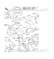 COWLING voor Kawasaki ZZR1100 1998
