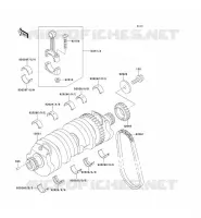 CRANKSHAFT voor Kawasaki ZZR1100 1998