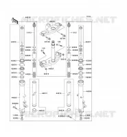 FRONT FORK voor Kawasaki ZZR1100 1998