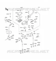 FRONT MASTER CYLINDER voor Kawasaki ZZR1100 1998