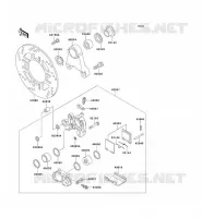 REAR BRAKE voor Kawasaki ZZR1100 1998