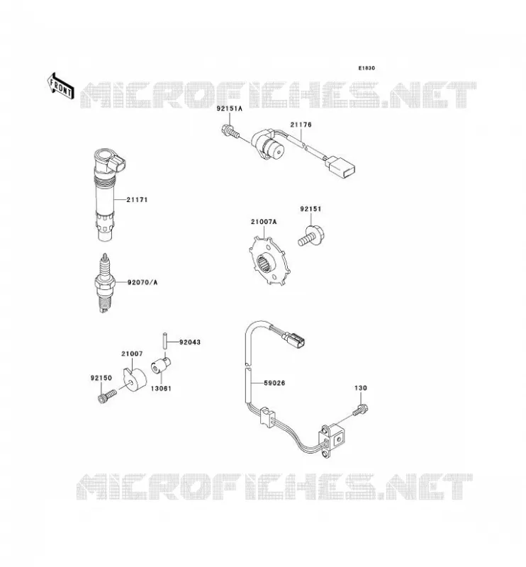IGNITION SYSTEM Kawasaki MOTOS 1200 2000 NINJA ZX-12R  ZX1200-A1