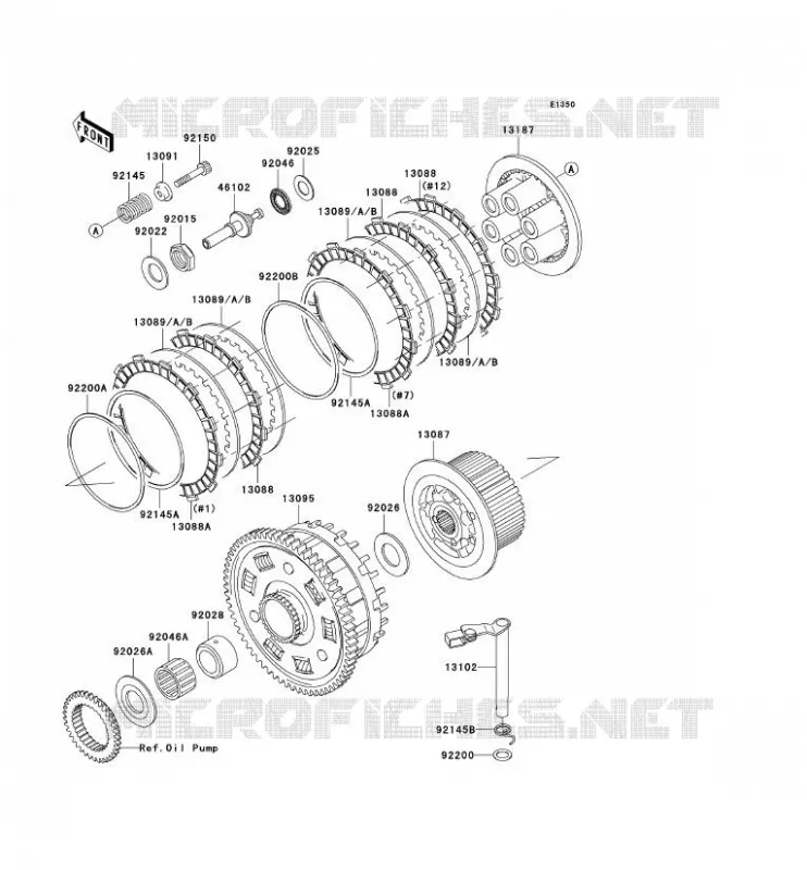 CLUTCH Kawasaki MOTOS 1200 2001 NINJA ZX-12R  ZX1200-A2H