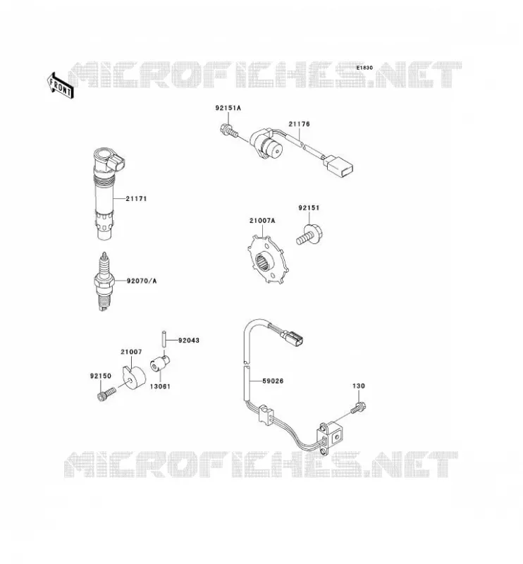 IGNITION SYSTEM Kawasaki MOTOS 1200 2001 NINJA ZX-12R  ZX1200-A2H