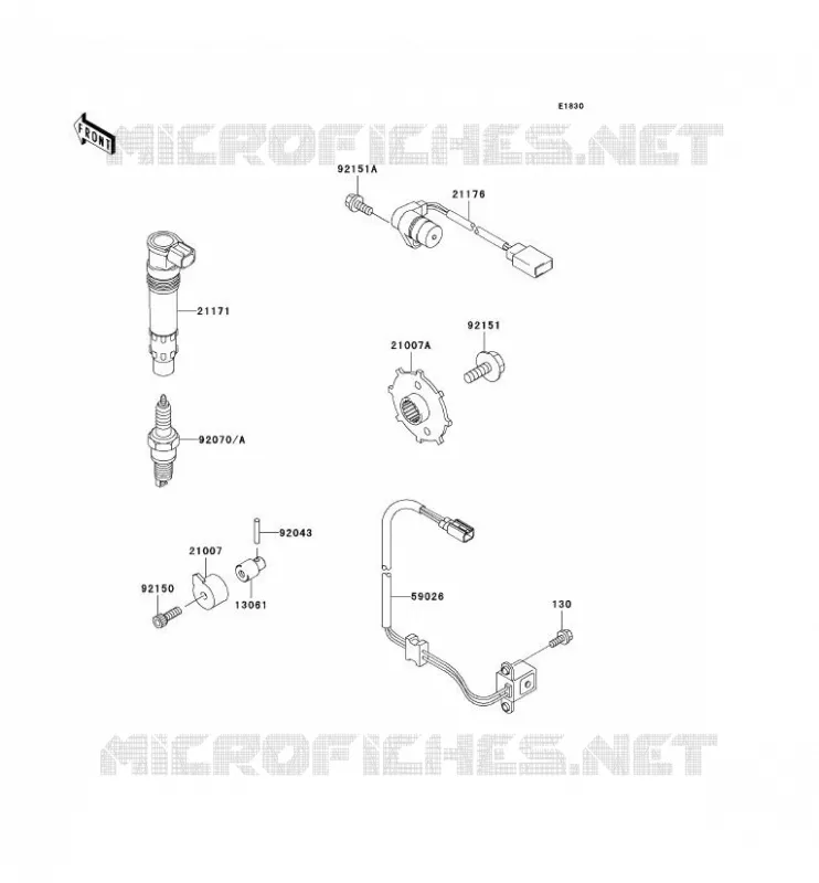 IGNITION SYSTEM Kawasaki MOTOS 1200 2001 NINJA ZX-12R  ZX1200-A2H