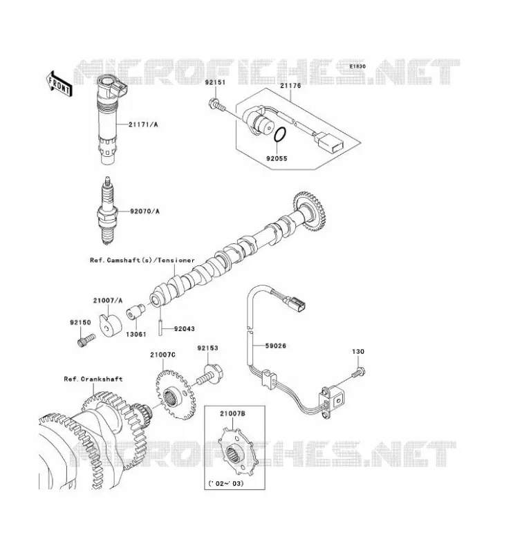 IGNITION SYSTEM Kawasaki MOTOS 1200 2002 NINJA ZX-12R  ZX1200-B1