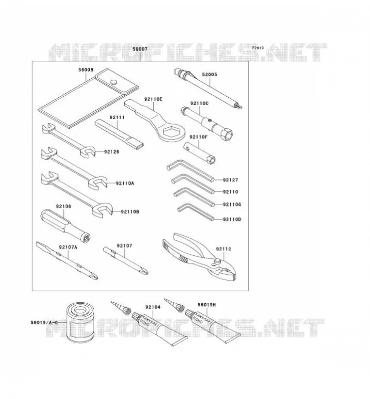 TOOL Kawasaki MOTOS 1200 2004 NINJA ZX-12R  ZX1200-B3H