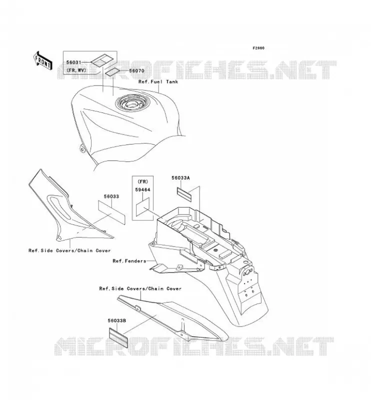 LABELS Kawasaki MOTOS 1200 2002 ZZR1200  ZX1200-C1H