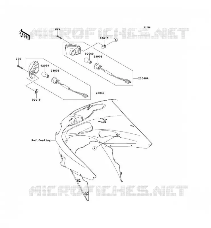 INDICATORS Kawasaki MOTOS 1200 2002 ZZR1200  ZX1200-C1H