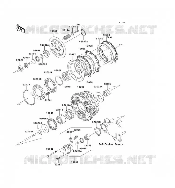 CLUTCH Kawasaki MOTOS 1200 2003 ZZR1200  ZX1200-C2