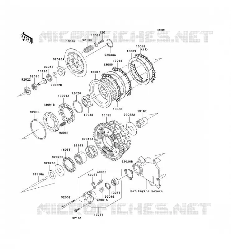 CLUTCH Kawasaki MOTOS 1200 2003 ZZR1200  ZX1200-C2