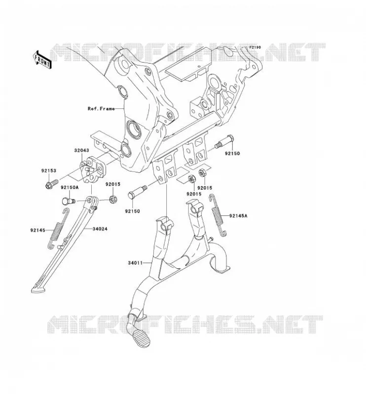 STAND Kawasaki MOTOS 1200 2003 ZZR1200  ZX1200-C2