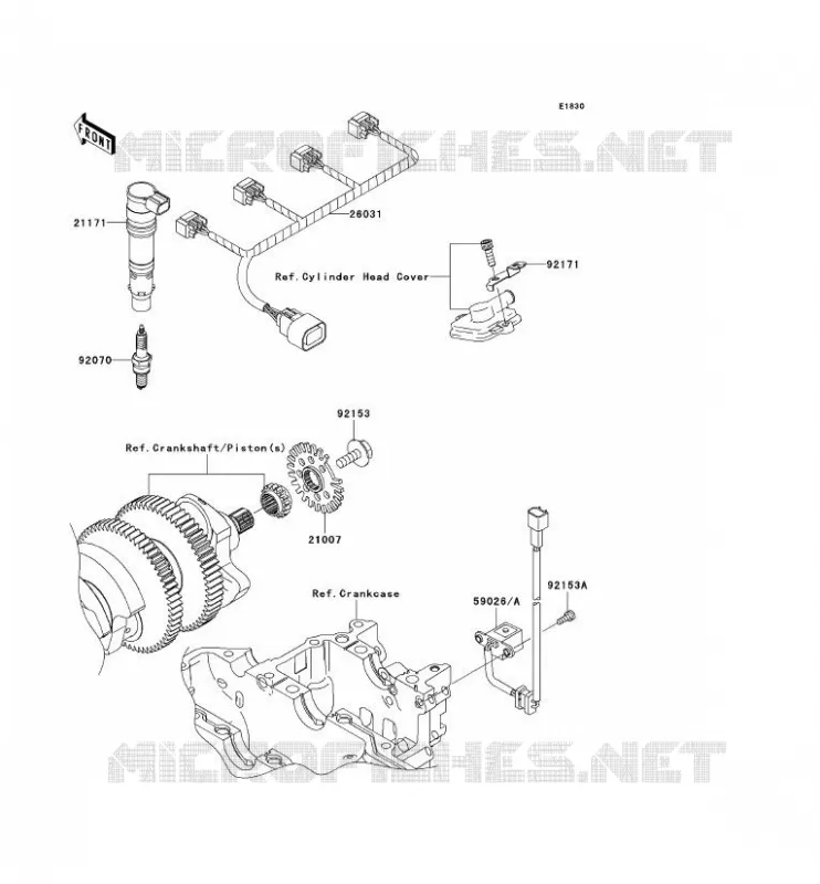 IGNITION SYSTEM Kawasaki MOTOS 1400 2006 ZZR1400  ZX1400A6F