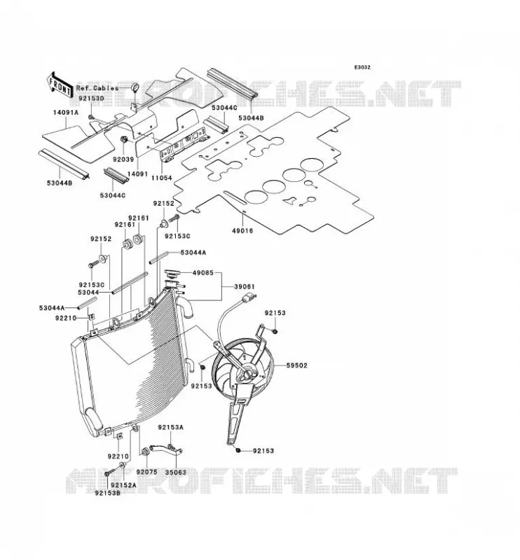 RADIATOR Kawasaki MOTOS 1400 2006 ZZR1400  ZX1400A6F