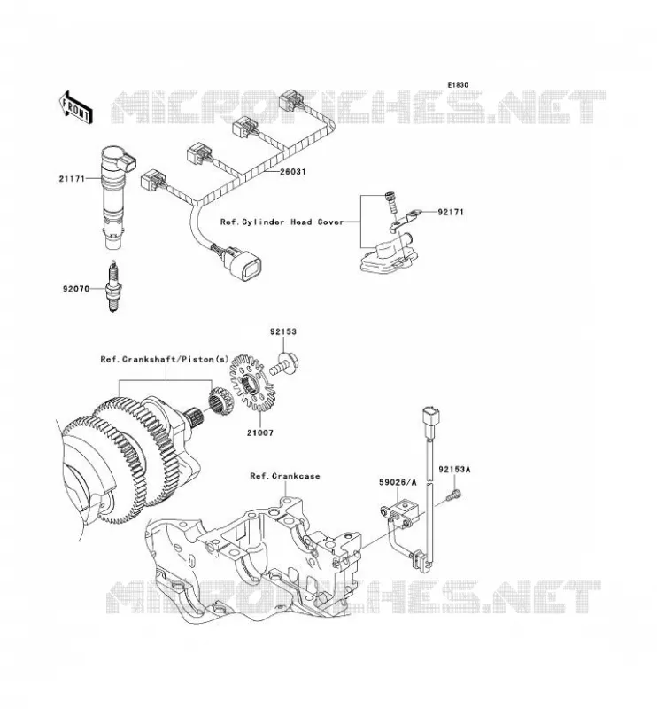 IGNITION SYSTEM Kawasaki MOTOS 1400 2007 ZZR1400  ZX1400A7F