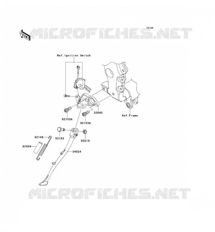 STAND Kawasaki MOTOS 1400 2009 ZZR1400 ABS  ZX1400D9F