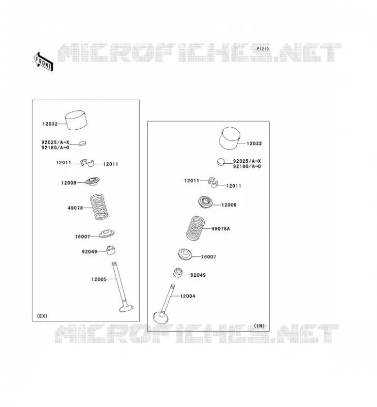 VALVE Kawasaki MOTOS 1400 2012 ZZR1400  ZX1400ECF