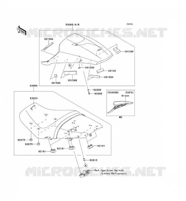 SEAT Kawasaki MOTOS 1400 2012 ZZR1400  ZX1400ECF