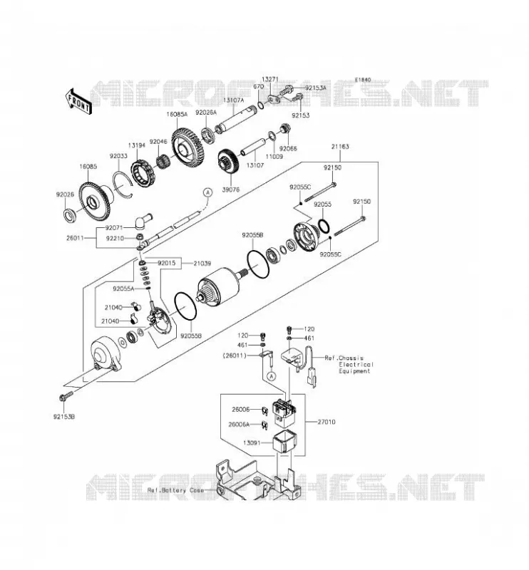 STARTER MOTOR Kawasaki MOTOS 1400 2014 ZZR1400 ABS  ZX1400EEFA