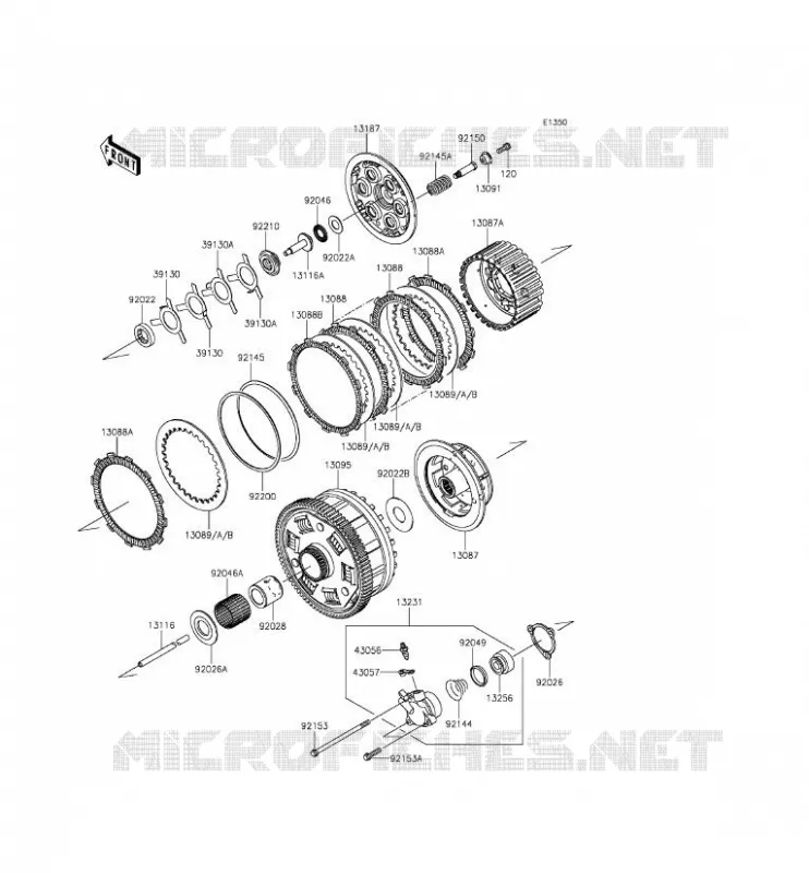 CLUTCH Kawasaki MOTOS 1400 2014 ZZR1400 ABS  ZX1400EEFA