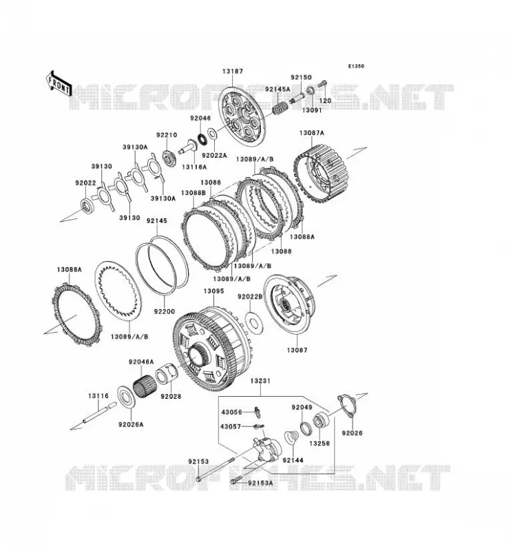 CLUTCH Kawasaki MOTOS 1400 2012 ZZR1400 ABS  ZX1400FCF