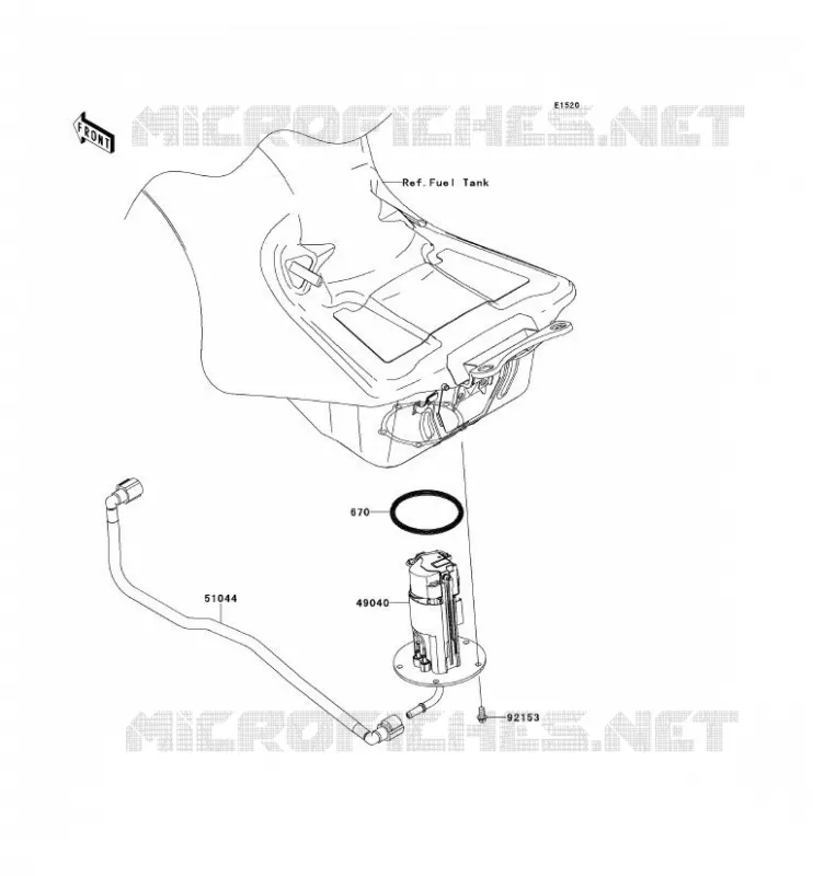 FUEL PUMP Kawasaki MOTOS 1400 2013 ZZR1400 ABS  ZX1400FDF